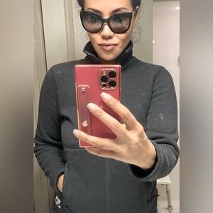 North Face Dark Gray Fleece size small